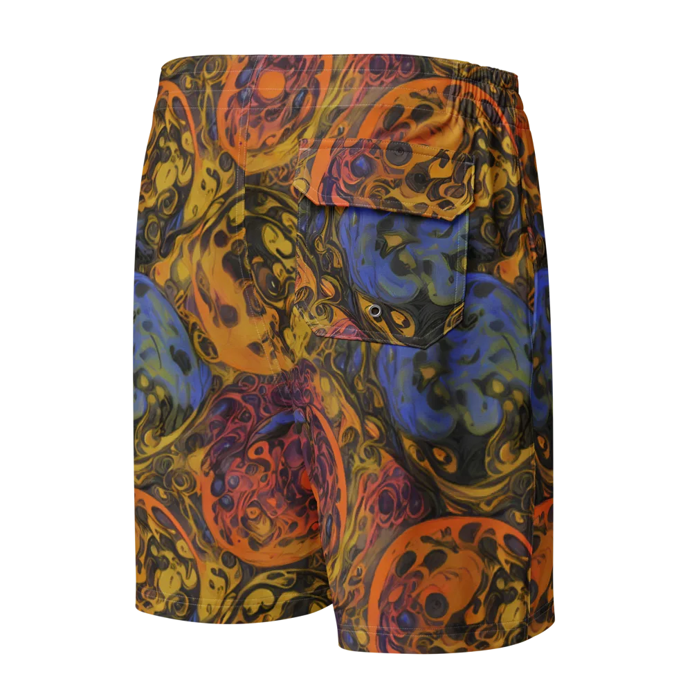 Molten Carnival on Men's Board Shorts — Back