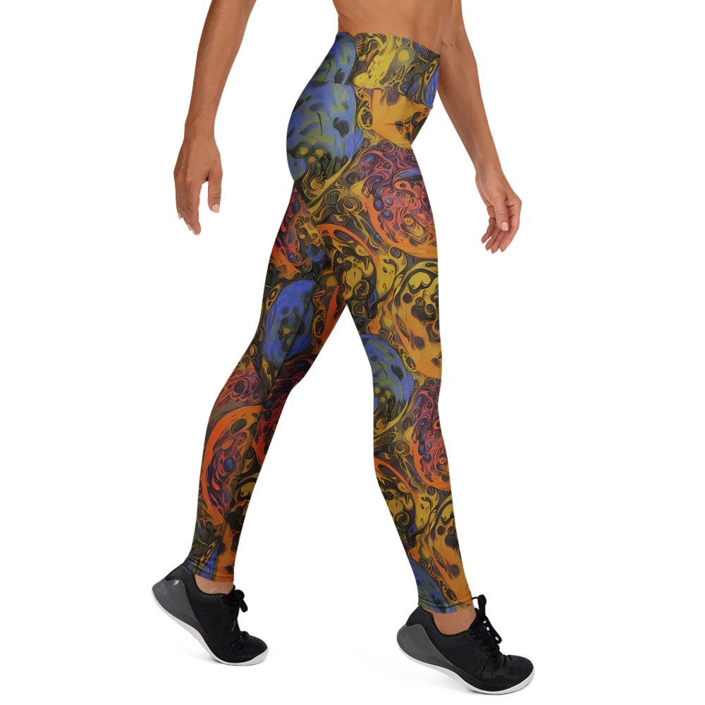 Molten Carnival on Yoga Leggings — Right