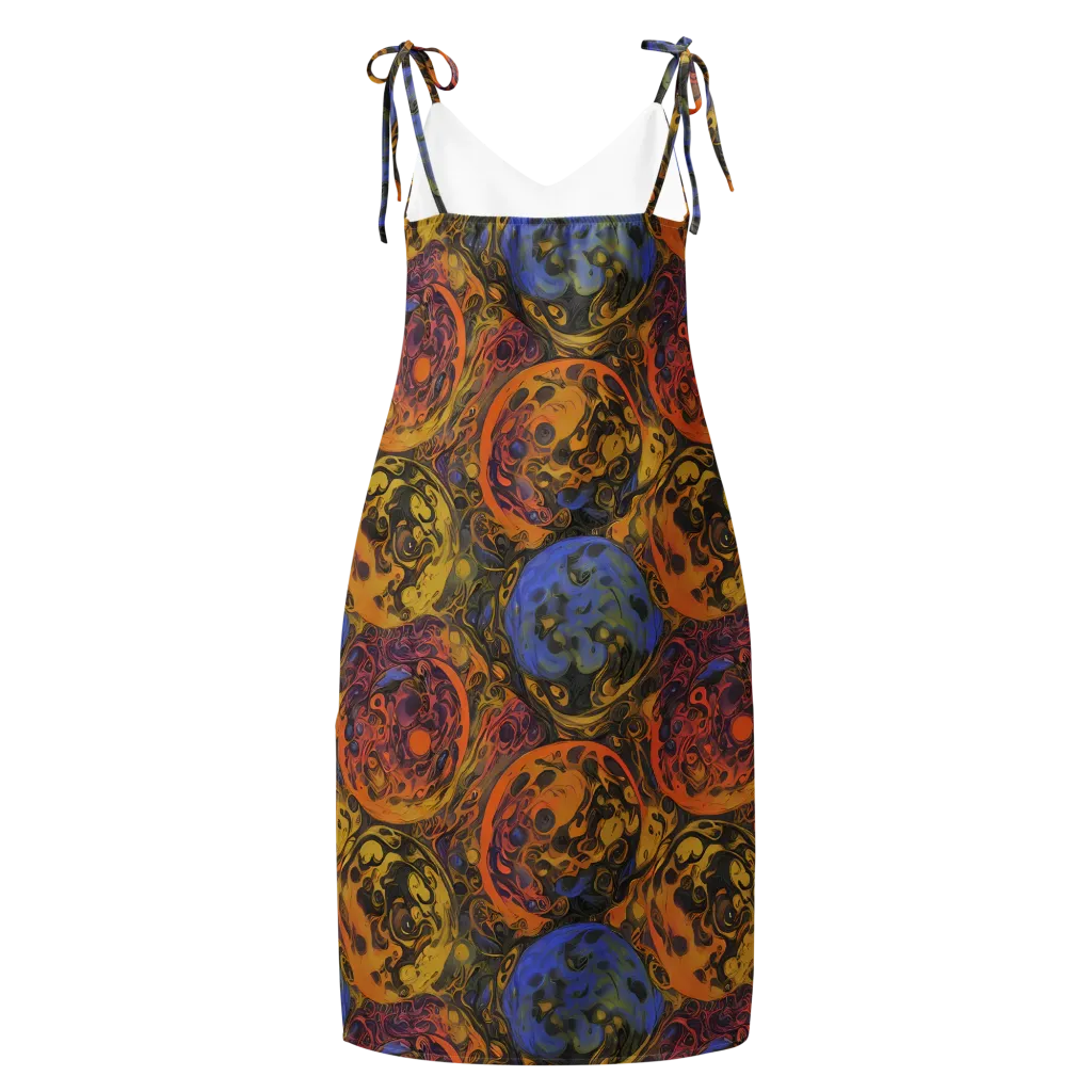 Molten Carnival on Slip Dress — Back