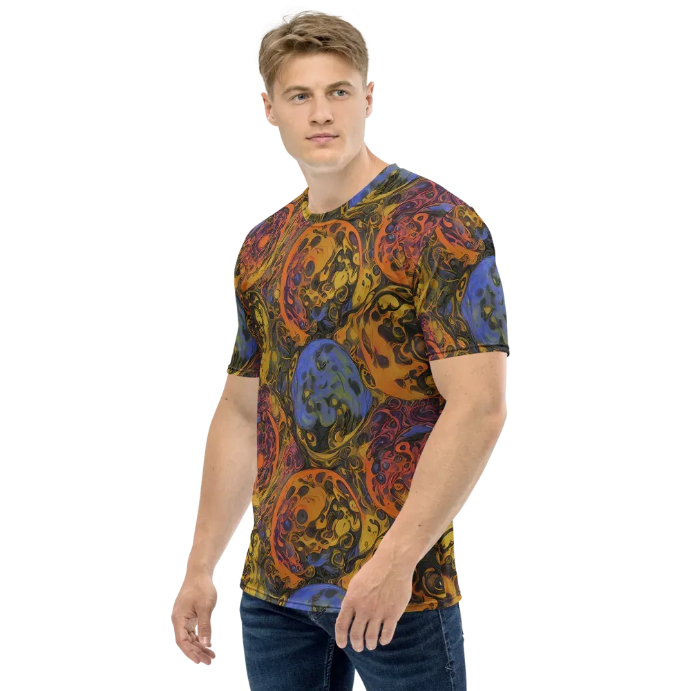 Molten Carnival on Men's Crew Neck T-Shirt — Left