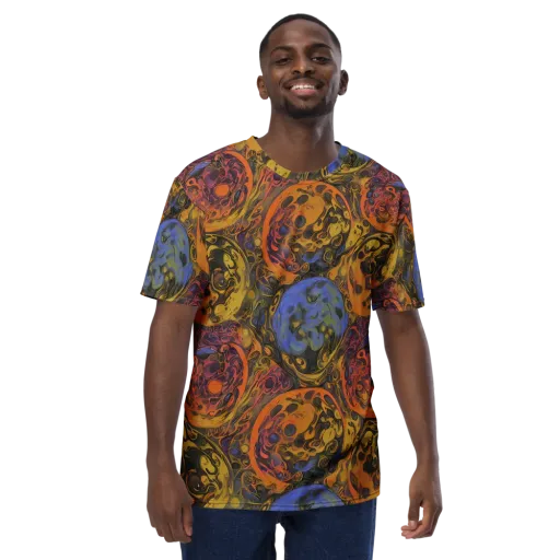 Molten Carnival on a Men's Crew Neck T-Shirt