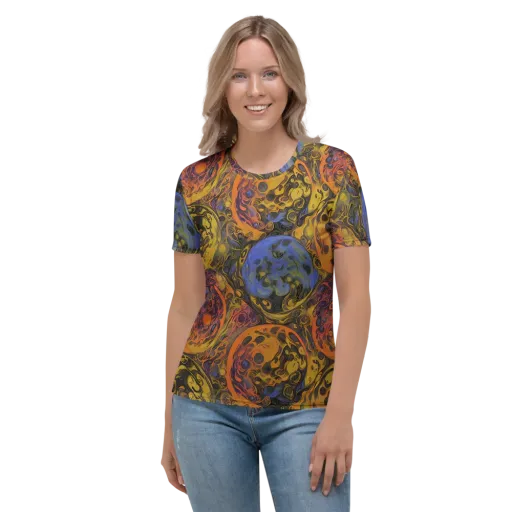 Molten Carnival on a Women's Crew Neck T-Shirt