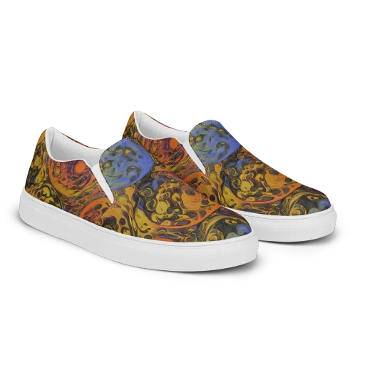 Molten Carnival on a Women's Slip-On Canvas Shoes