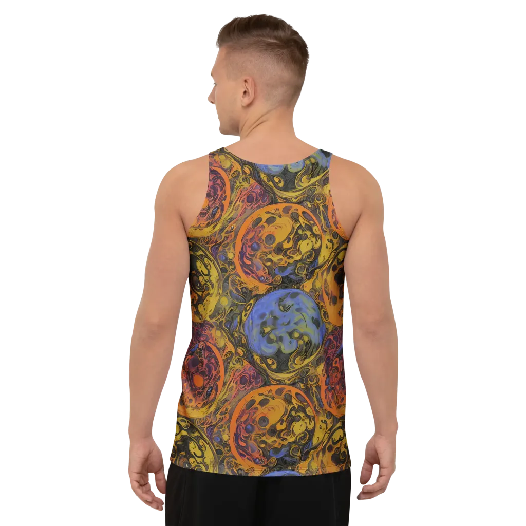 Molten Carnival on Men's Tank Top — Back