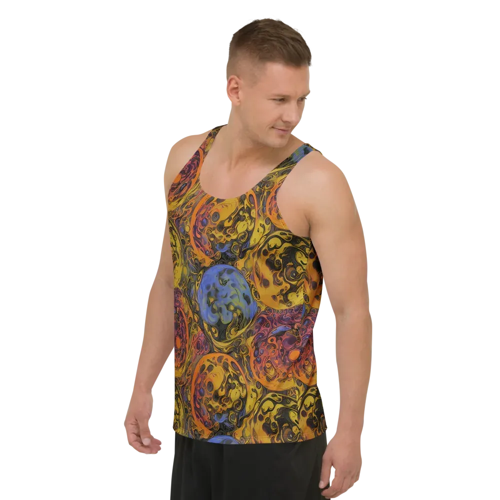 Molten Carnival on Men's Tank Top — Left Front