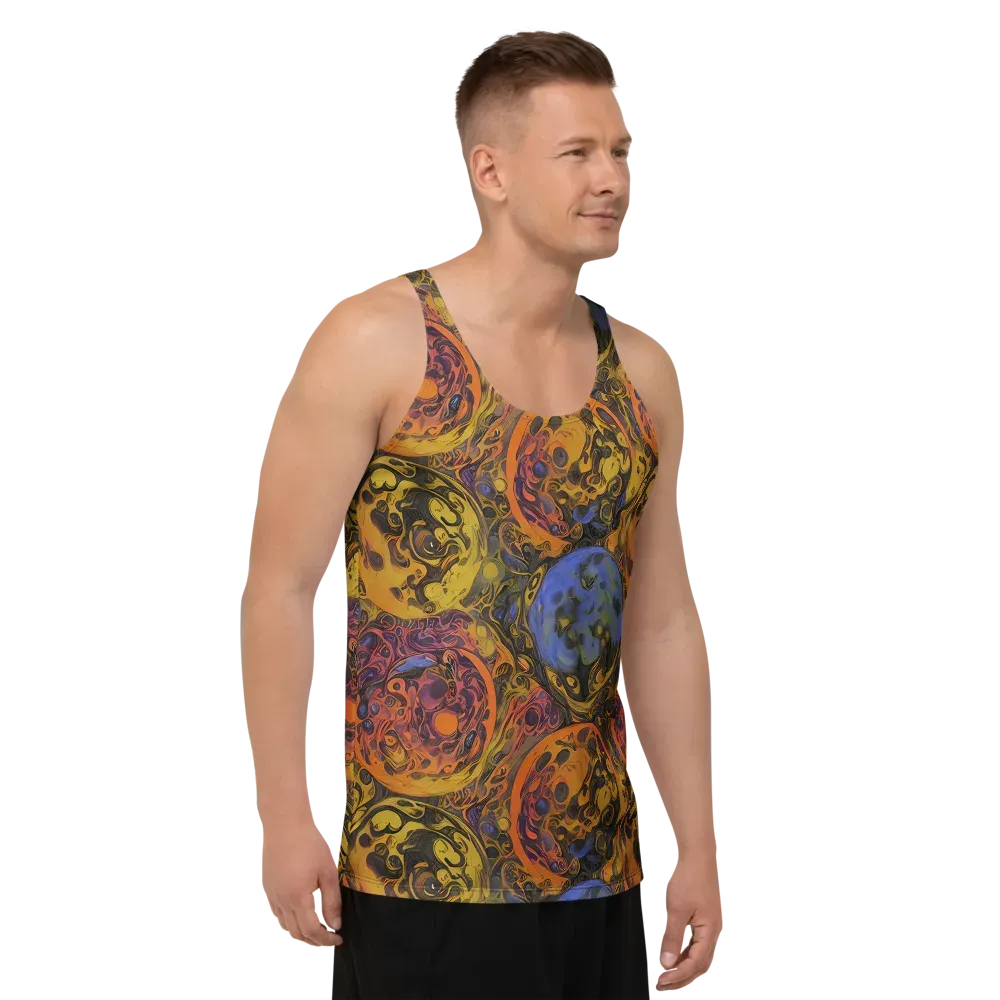 Molten Carnival on Men's Tank Top — Right Front
