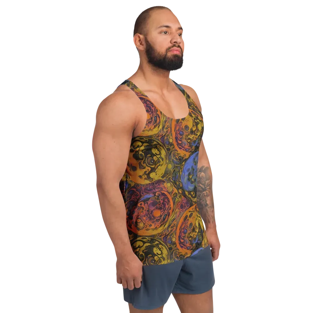 Molten Carnival on Men's Tank Top — Right Front