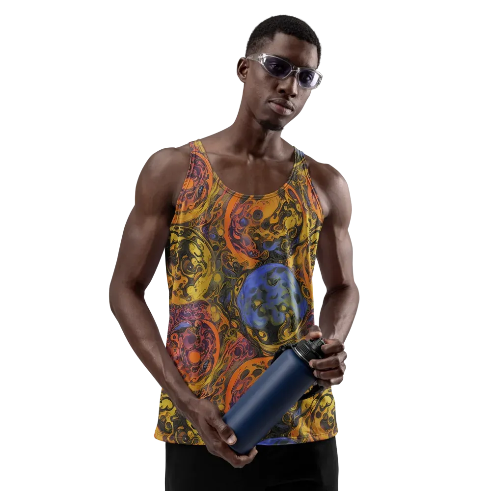Molten Carnival on Men's Tank Top — Front