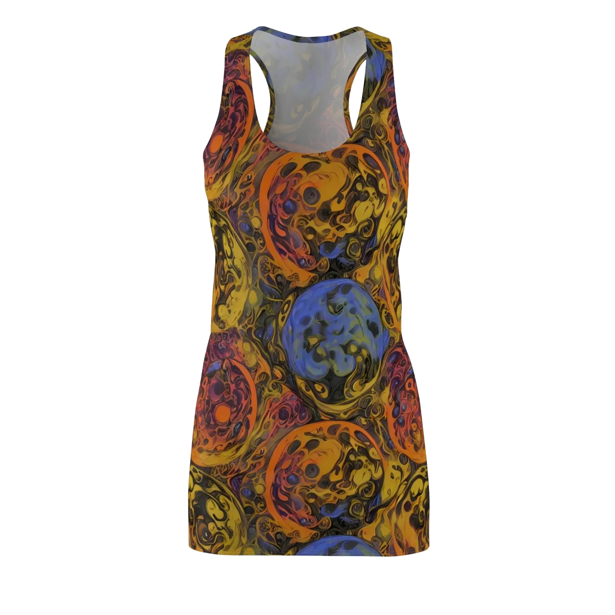 Molten Carnival on Racerback Dress — Front