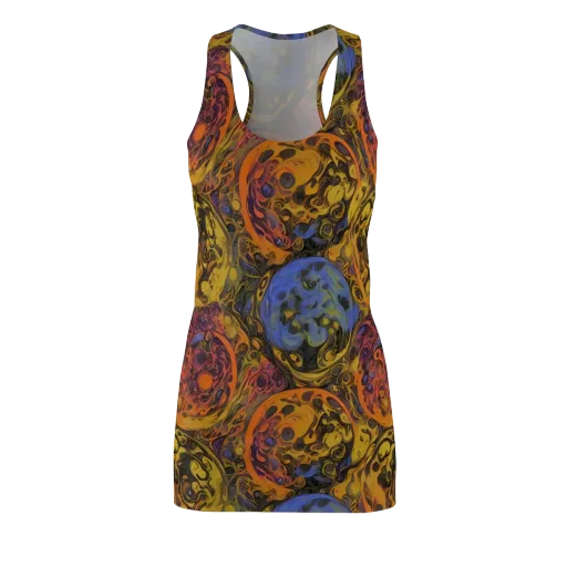 Molten Carnival on a Racerback Dress