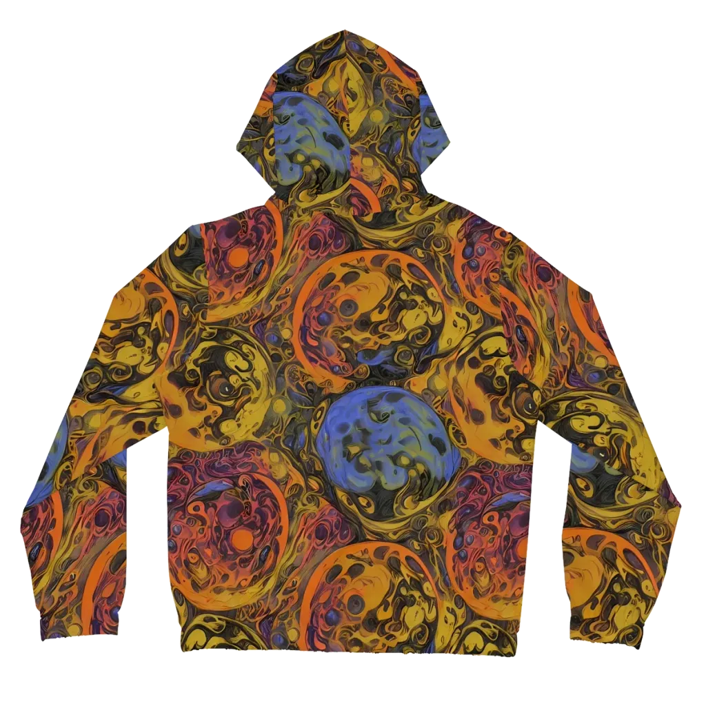Molten Carnival on Women's Full-Zip Hoodie — Back