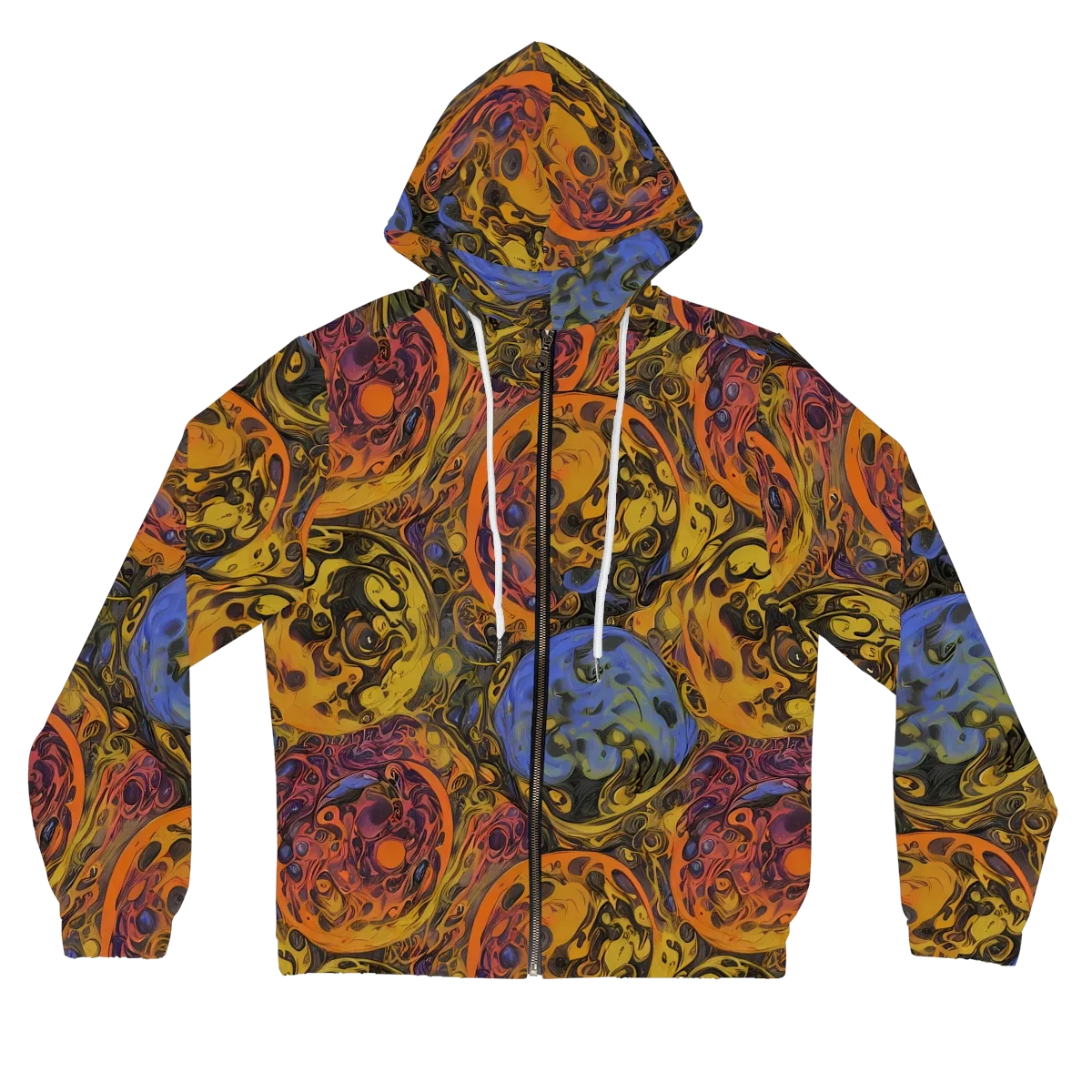 Molten Carnival on Women's Full-Zip Hoodie — Front