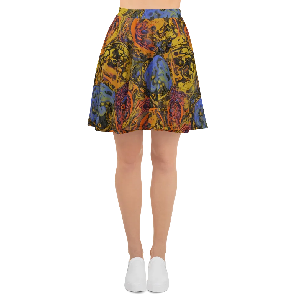 Molten Carnival on Skater Skirt — Front