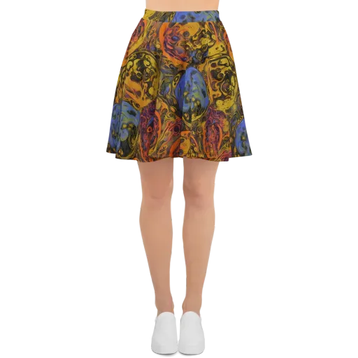 Molten Carnival on a Skater Skirt