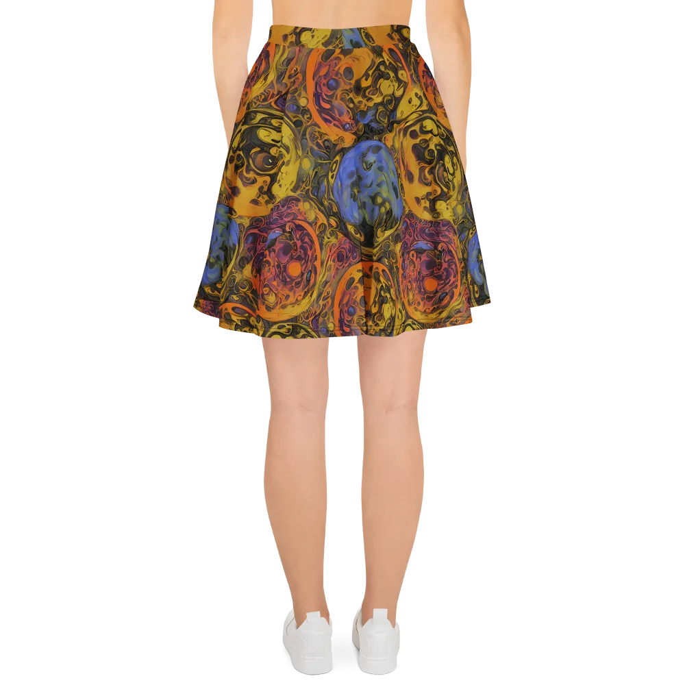 Molten Carnival on Skater Skirt — Back