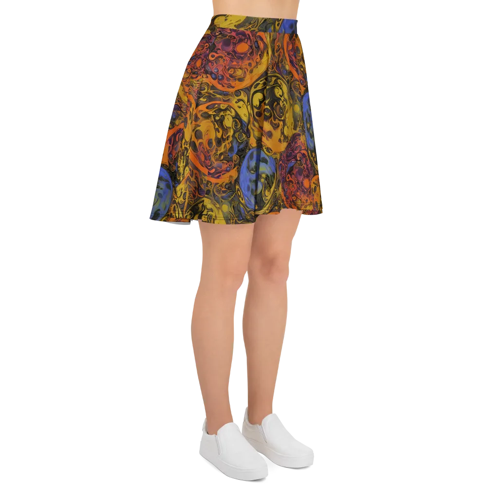 Molten Carnival on Skater Skirt — Right