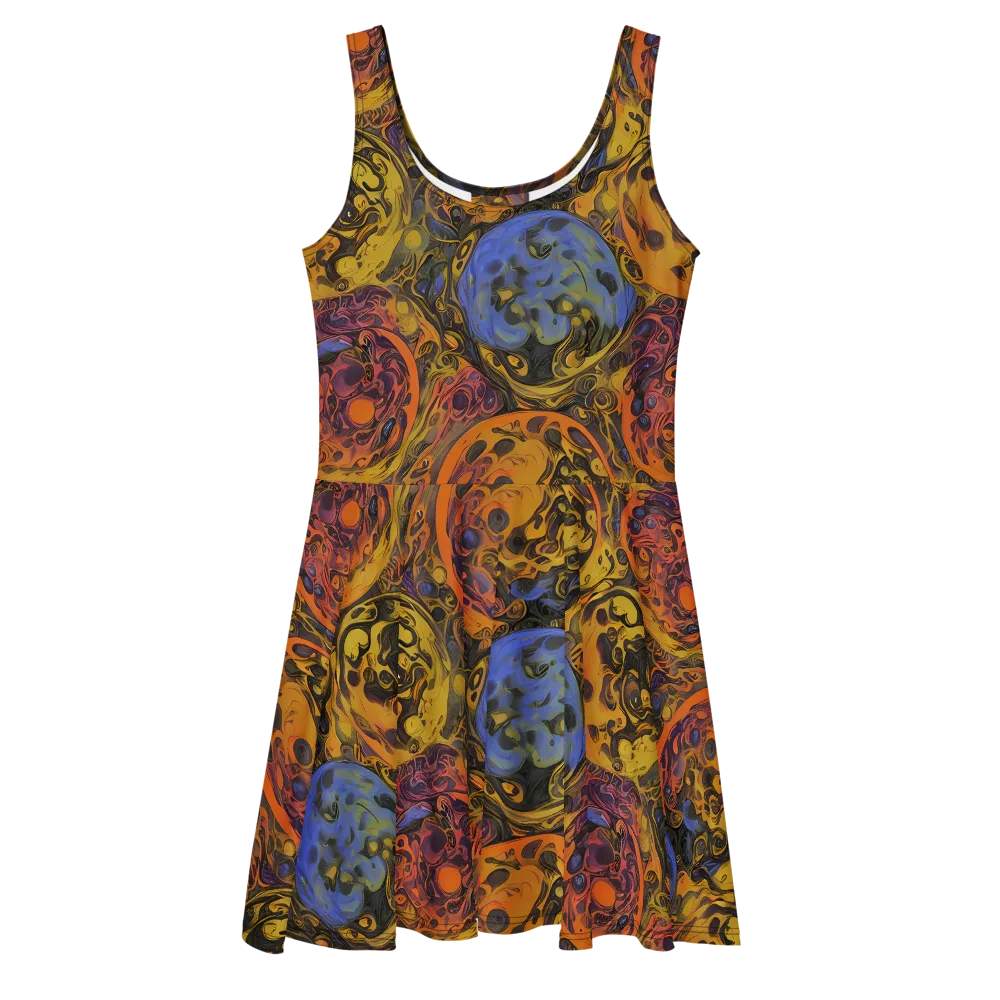Molten Carnival on Skater Dress — Front