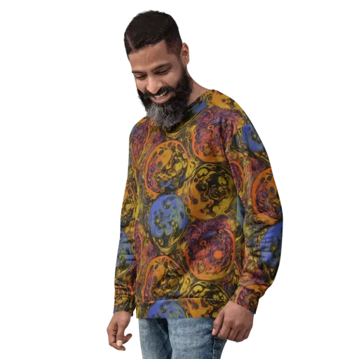 Molten Carnival on a Sweatshirt