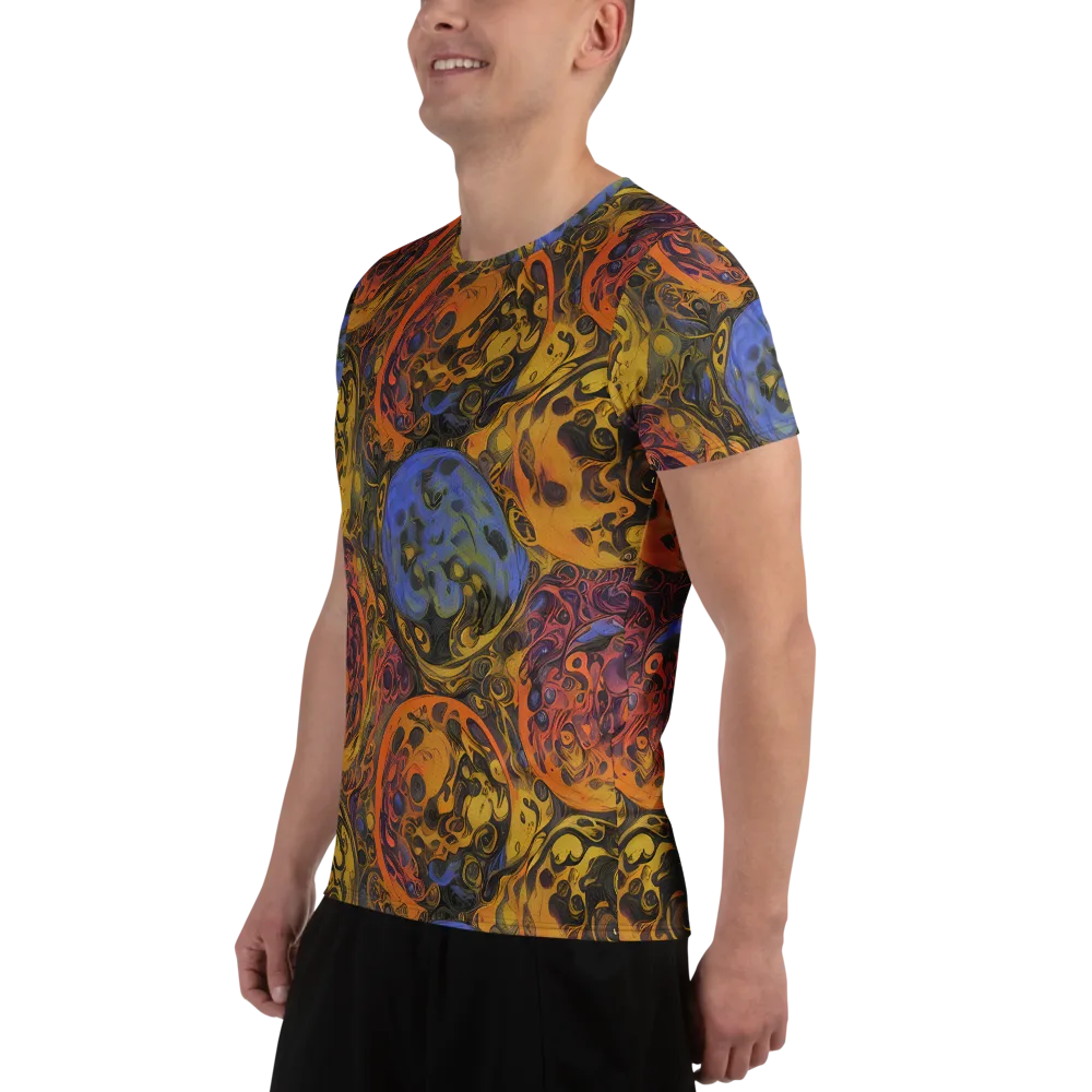 Molten Carnival on Men's Athletic T-Shirt — Left