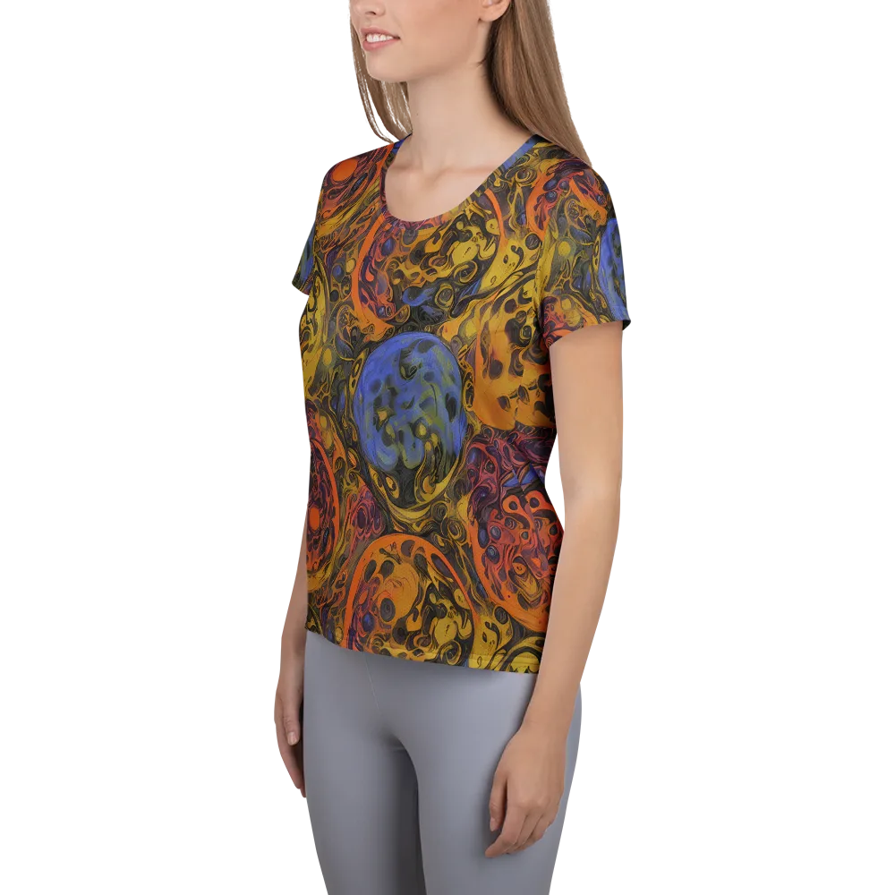 Molten Carnival on Women's Athletic T-Shirt — Left