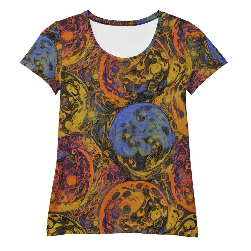 Molten Carnival on Women's Athletic T-Shirt — Front