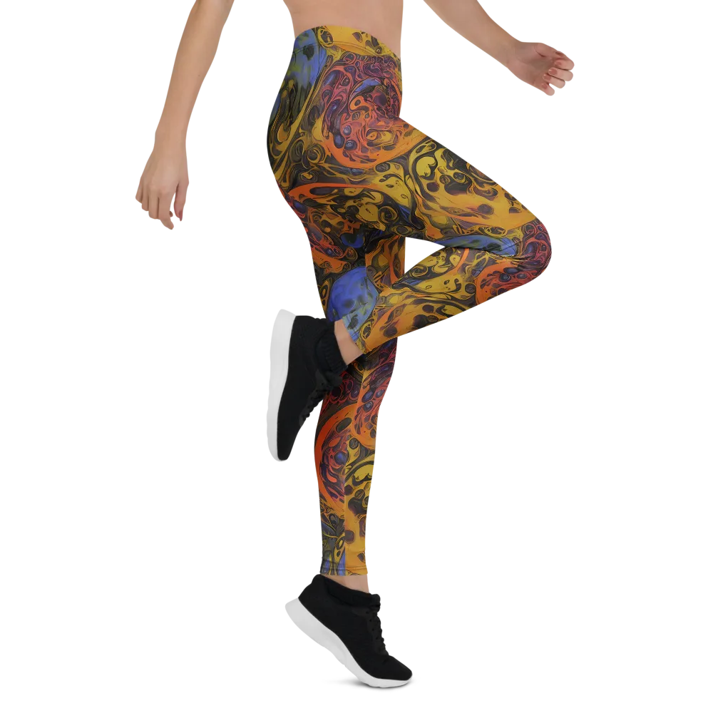 Molten Carnival on Leggings — Right