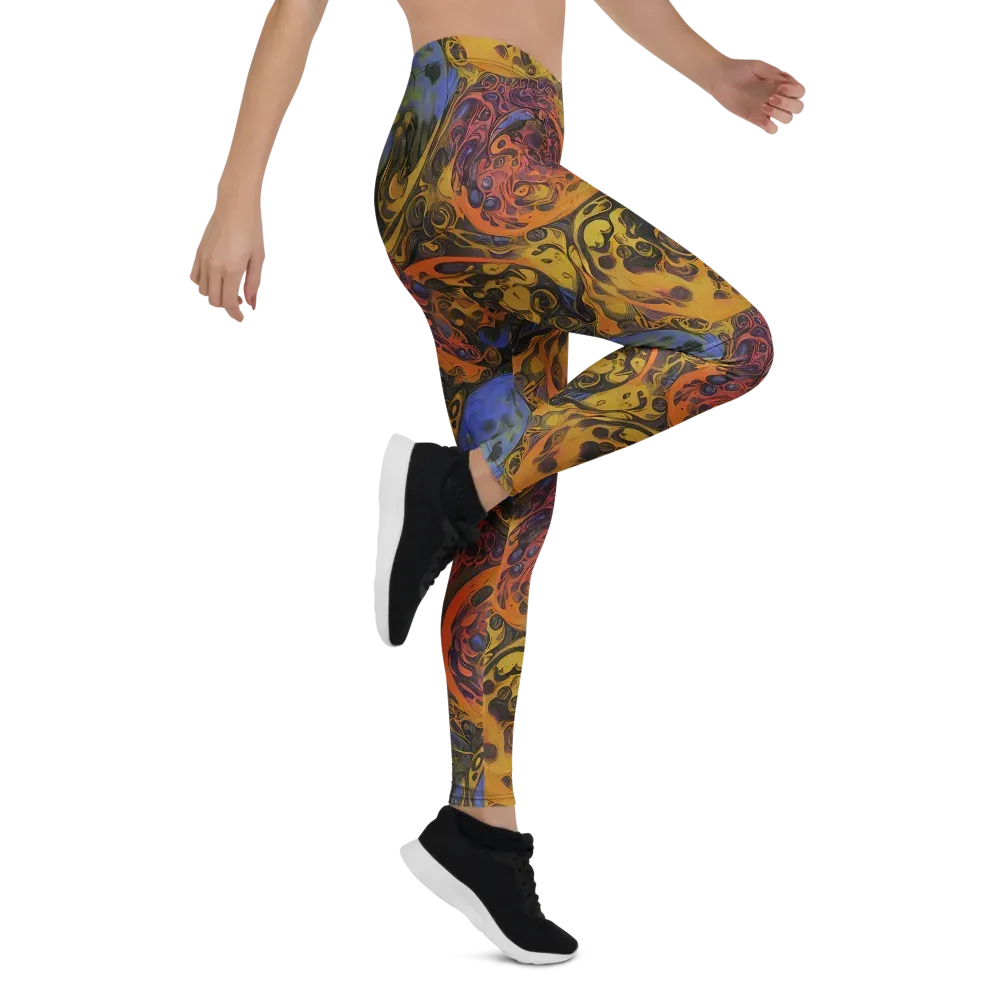 Molten Carnival on Leggings — Right