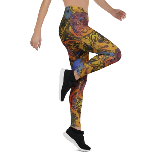Molten Carnival on a Leggings