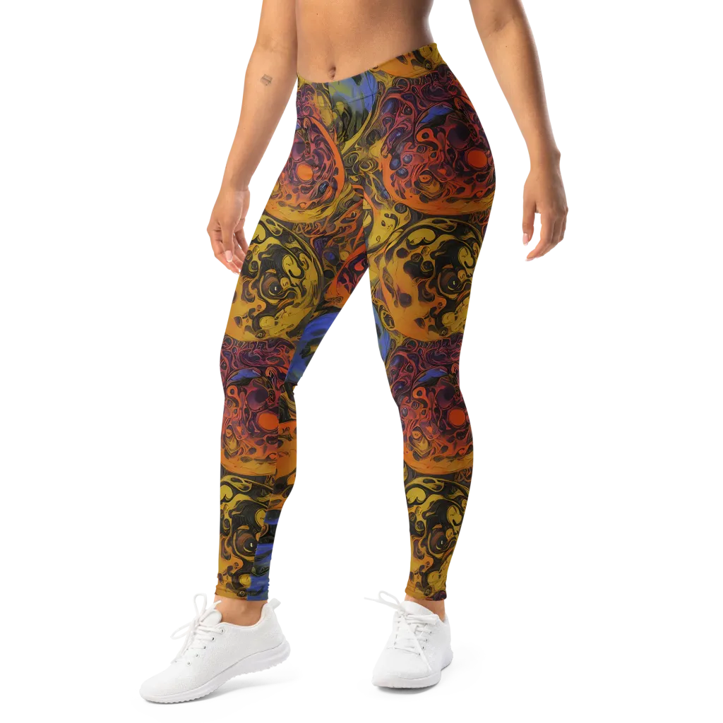 Molten Carnival on Leggings — Left Front