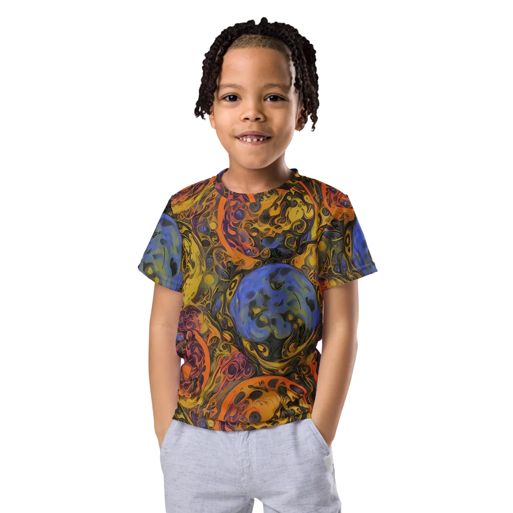 Molten Carnival on Kids Crew Neck T-Shirt — Front