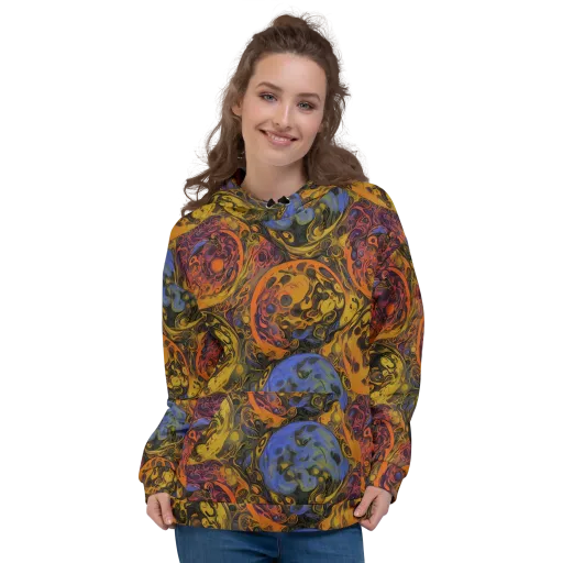 Molten Carnival on a Hoodie