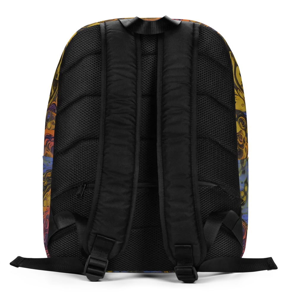 Molten Carnival on Minimalist Backpack — Back