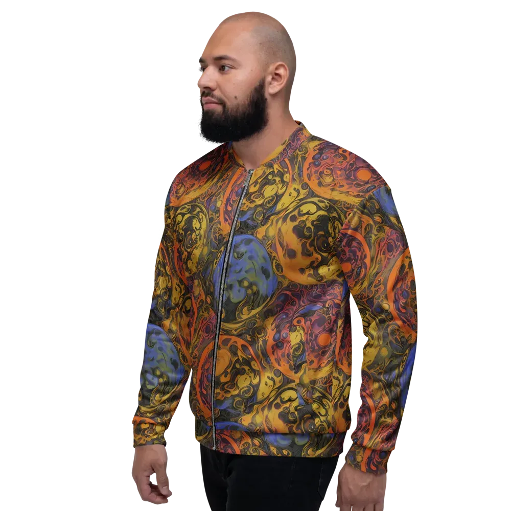 Molten Carnival on Bomber Jacket — Left