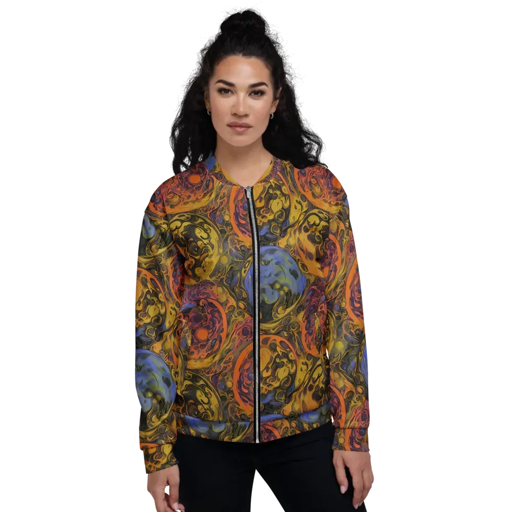 Molten Carnival on Bomber Jacket — Front