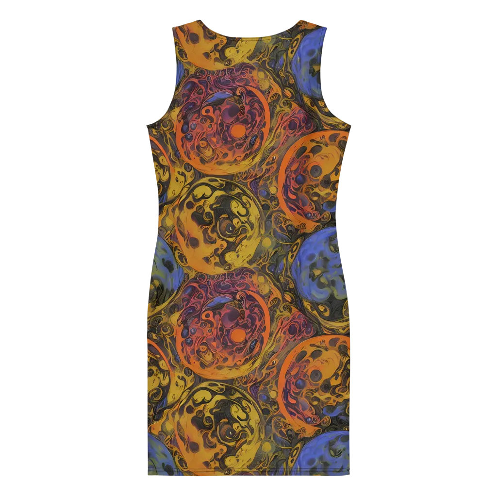 Molten Carnival on Bodycon Dress — Back