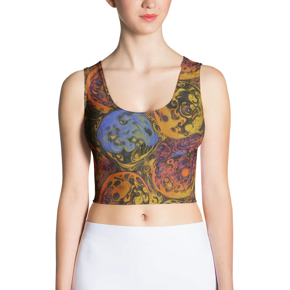 Molten Carnival on Crop Top — Front