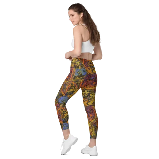 Molten Carnival on a Leggings with Pockets