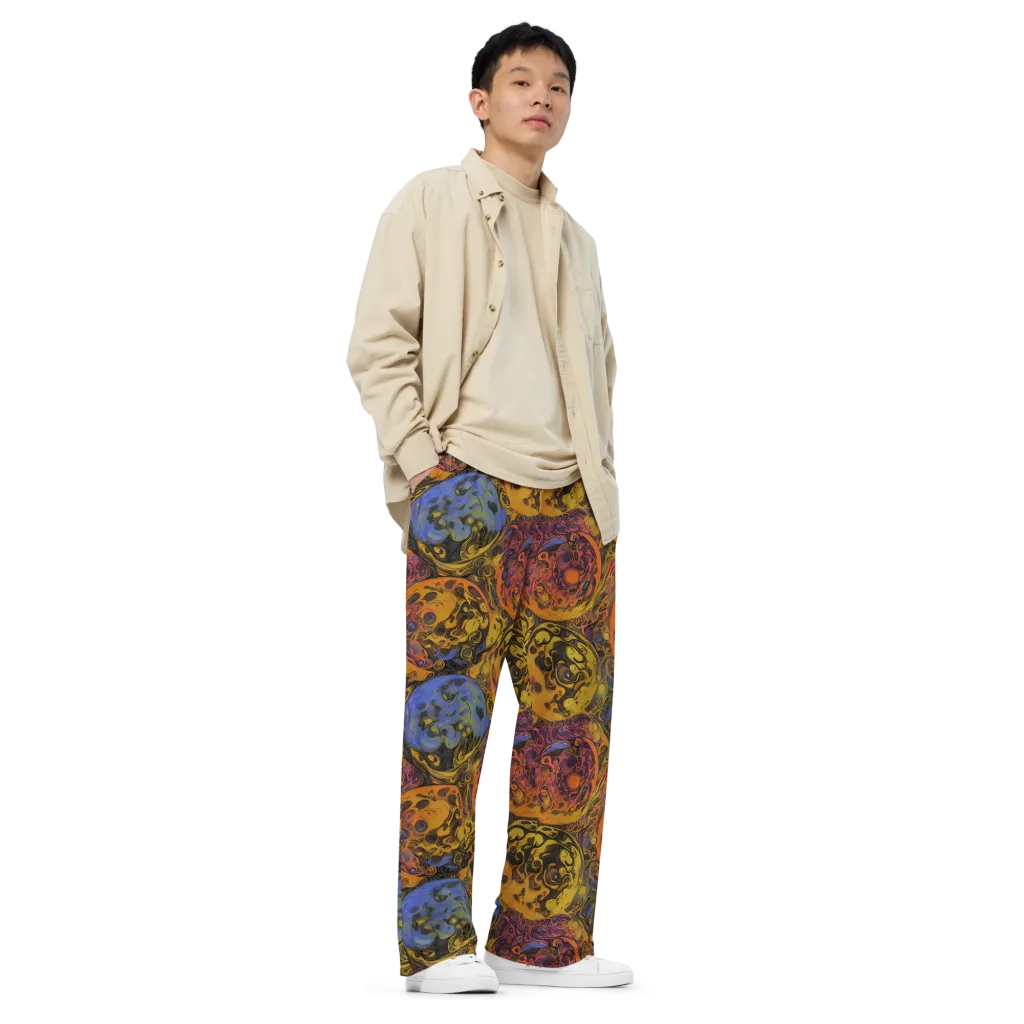 Molten Carnival on Wide-Leg Pants — Right Front
