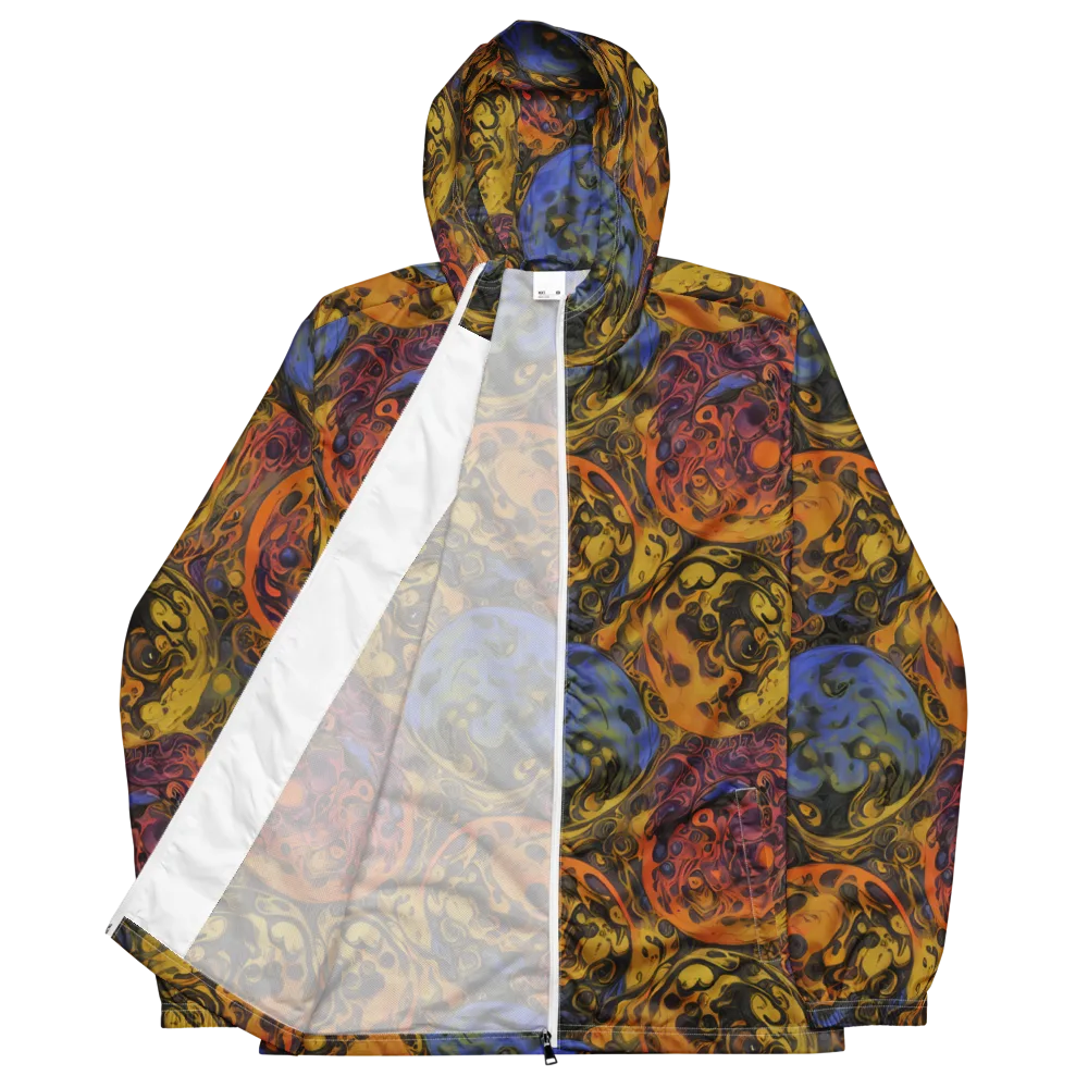 Molten Carnival on Men's Windbreaker — Front