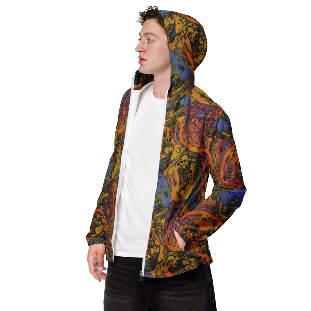Molten Carnival on Men's Windbreaker — Left Front