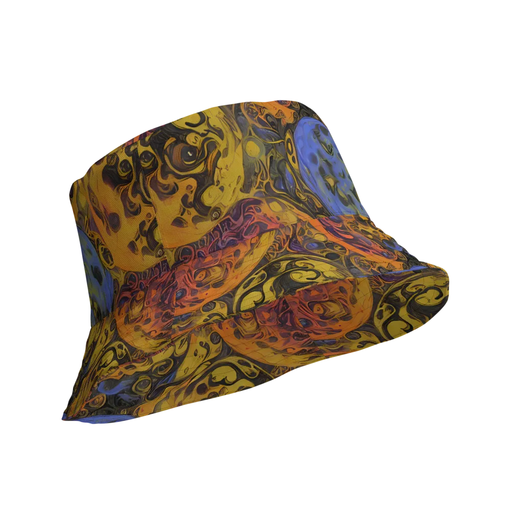 Molten Carnival on Reversible Bucket Hat — Product details Outside