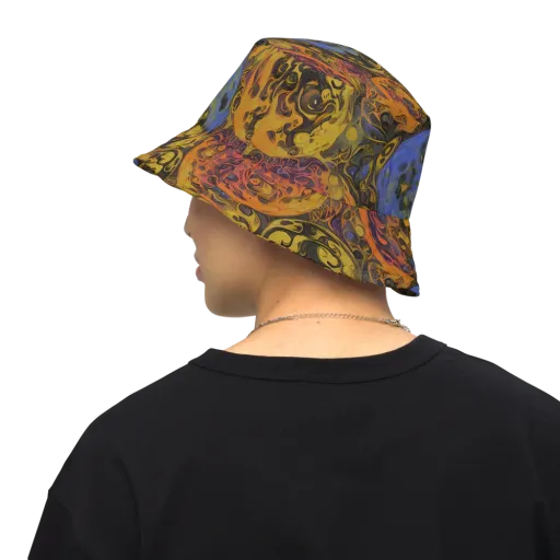 Molten Carnival on a Reversible Bucket Hat