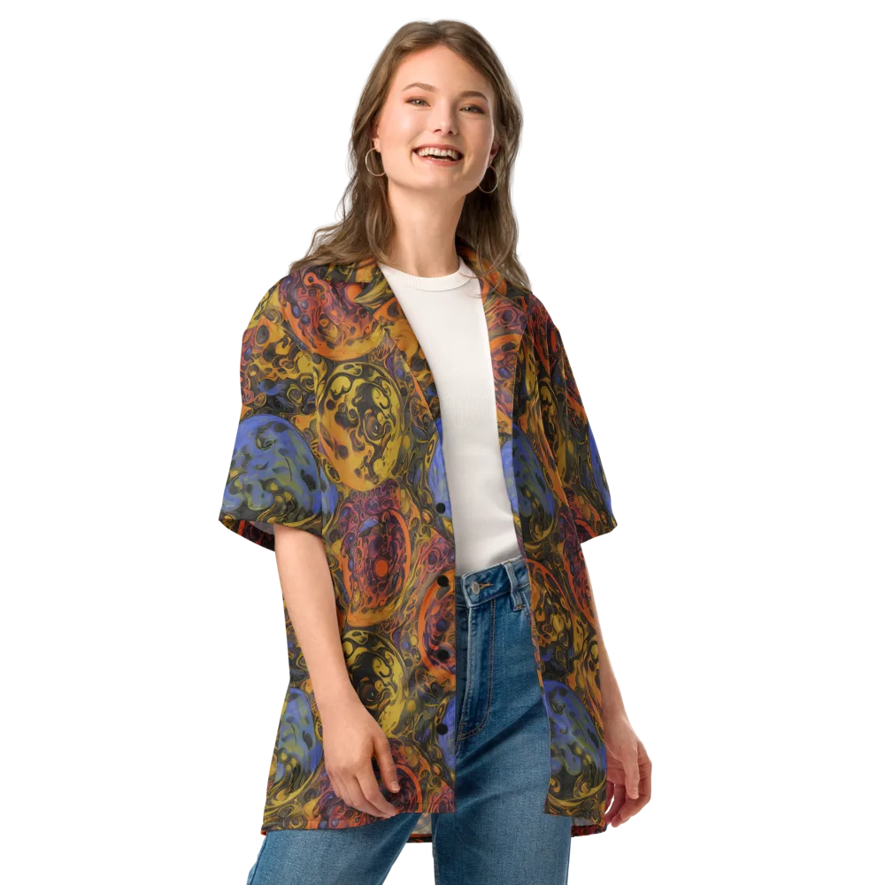 Molten Carnival on Button Shirt — Front