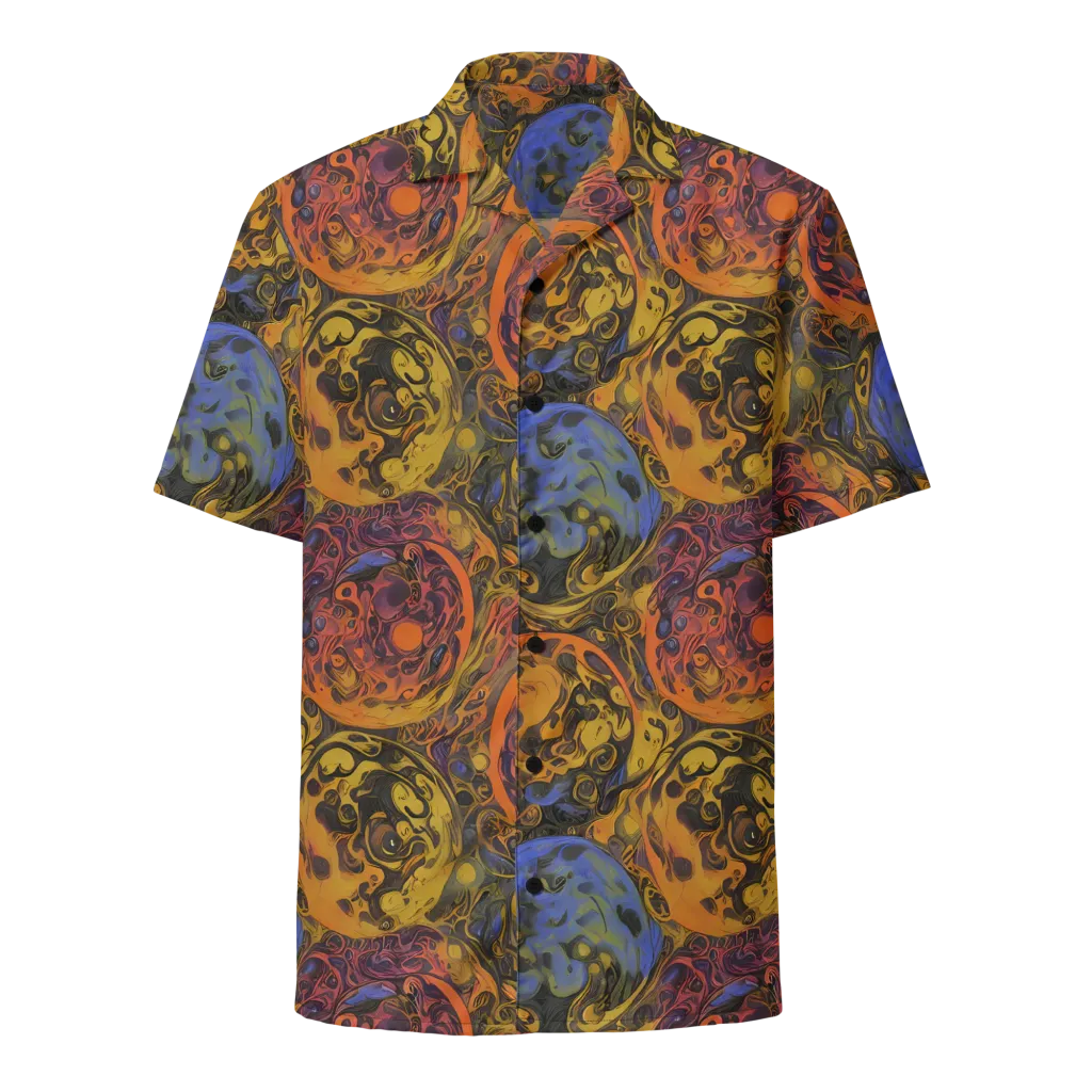 Molten Carnival on Button Shirt — Front