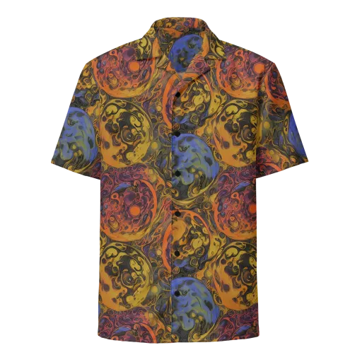 Molten Carnival on a Button Shirt