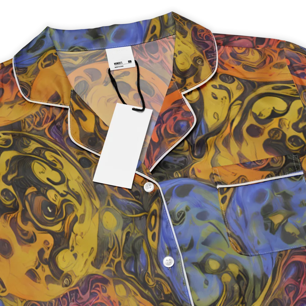 Molten Carnival on Women's Short Sleeve Pajama Top — Product details