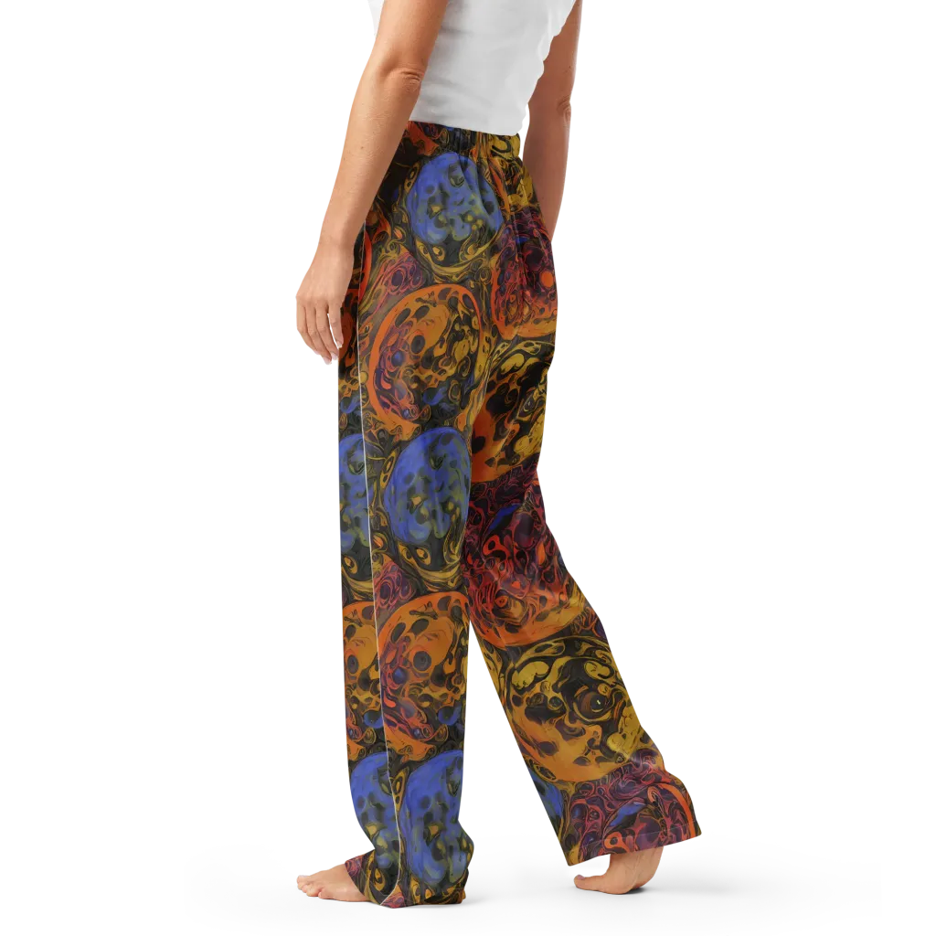 Molten Carnival on Women's Pajama Pants — Left
