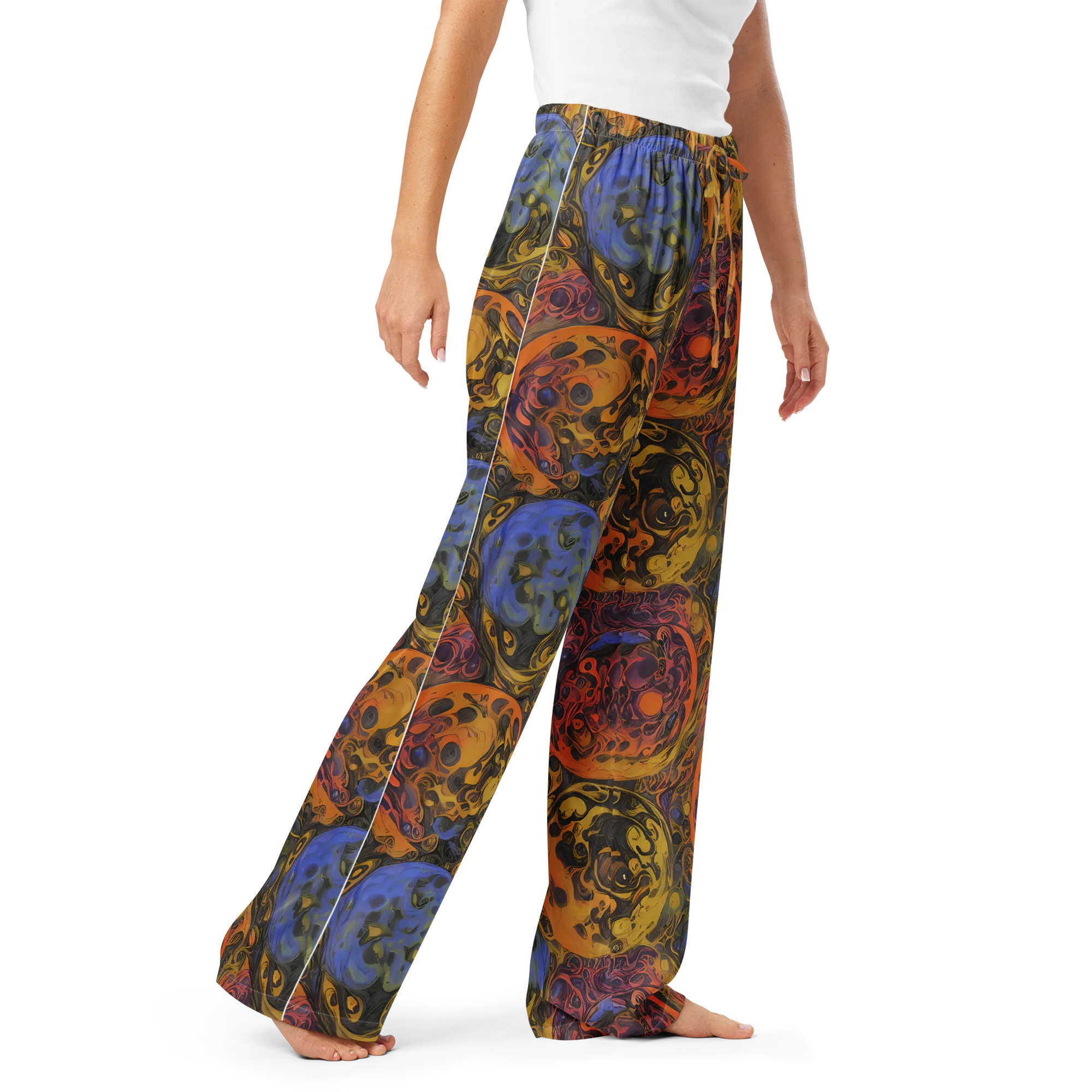 Molten Carnival on Women's Pajama Pants — Right Front