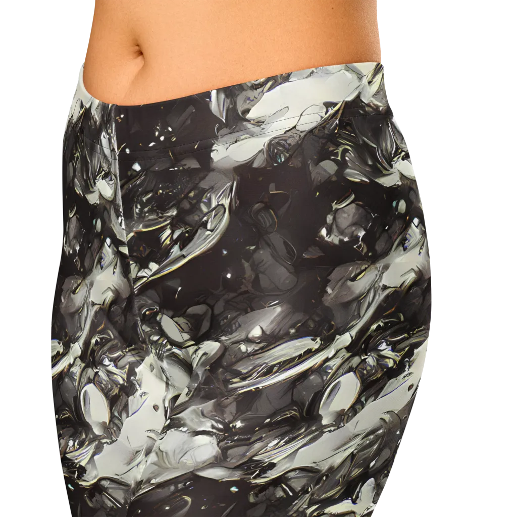Nocturne Melt on Capri Leggings — Zoomed-in
