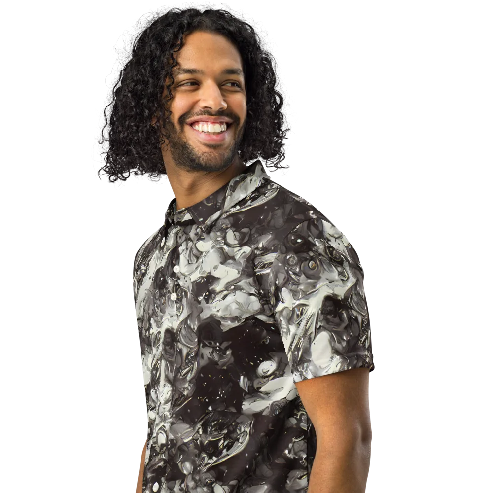 Nocturne Melt on Men's Slim Fit Polo Shirt — Left Front